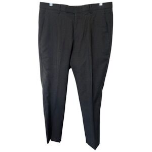 Hugo Boss Leenon Mens Virgin Wool Dress Pants Black 30R 50318838 MSRP $299